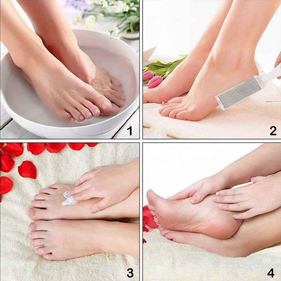 Midazzle 2in1 Foot Scrubber, Filer and Callus Remover - Crystal |MIFF5206
