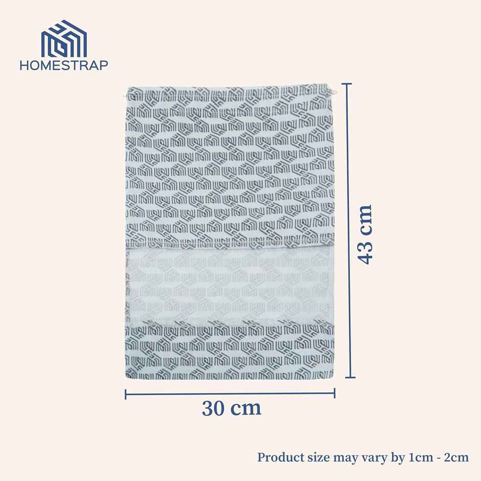 Homestrap Shoe Bag With Drawstring - Grey | Pack of 4