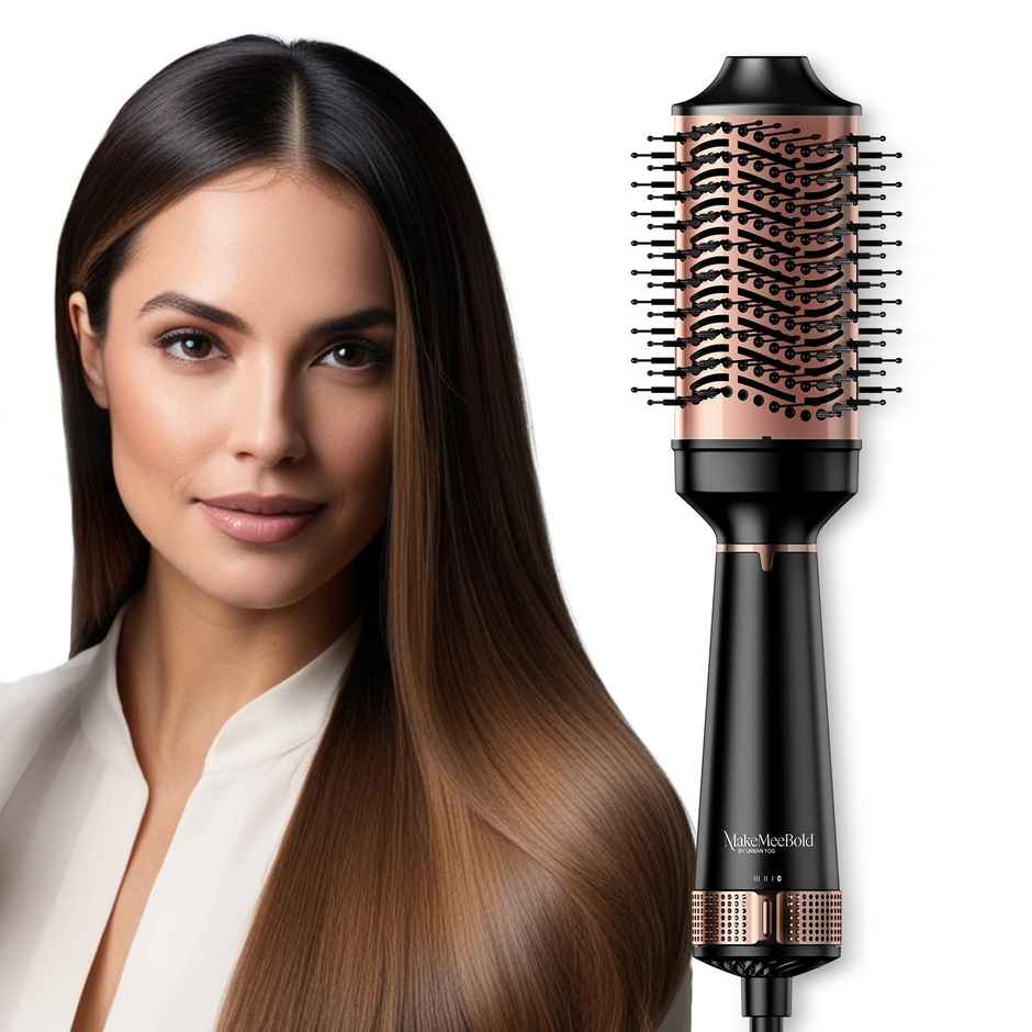 Urban Yog Makemeebold Hot Air Brush | 2-In-1 Dryer & Straightener With 3 Temps