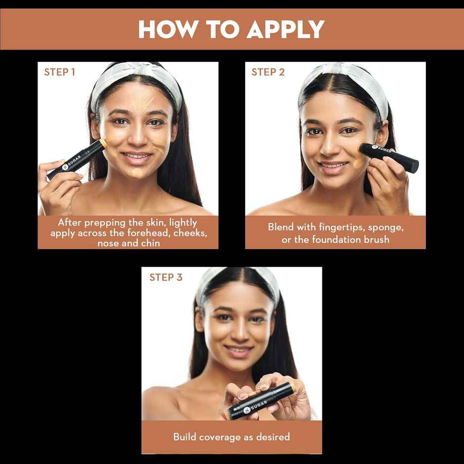 SUGAR Cosmetics Ace Of Face Foundation Stick Mini - 15 Cappuccino