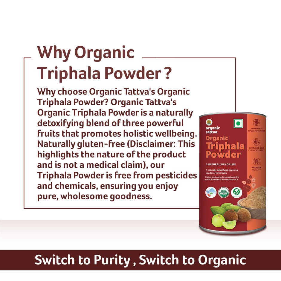 Organic Tattva Triphala Powder