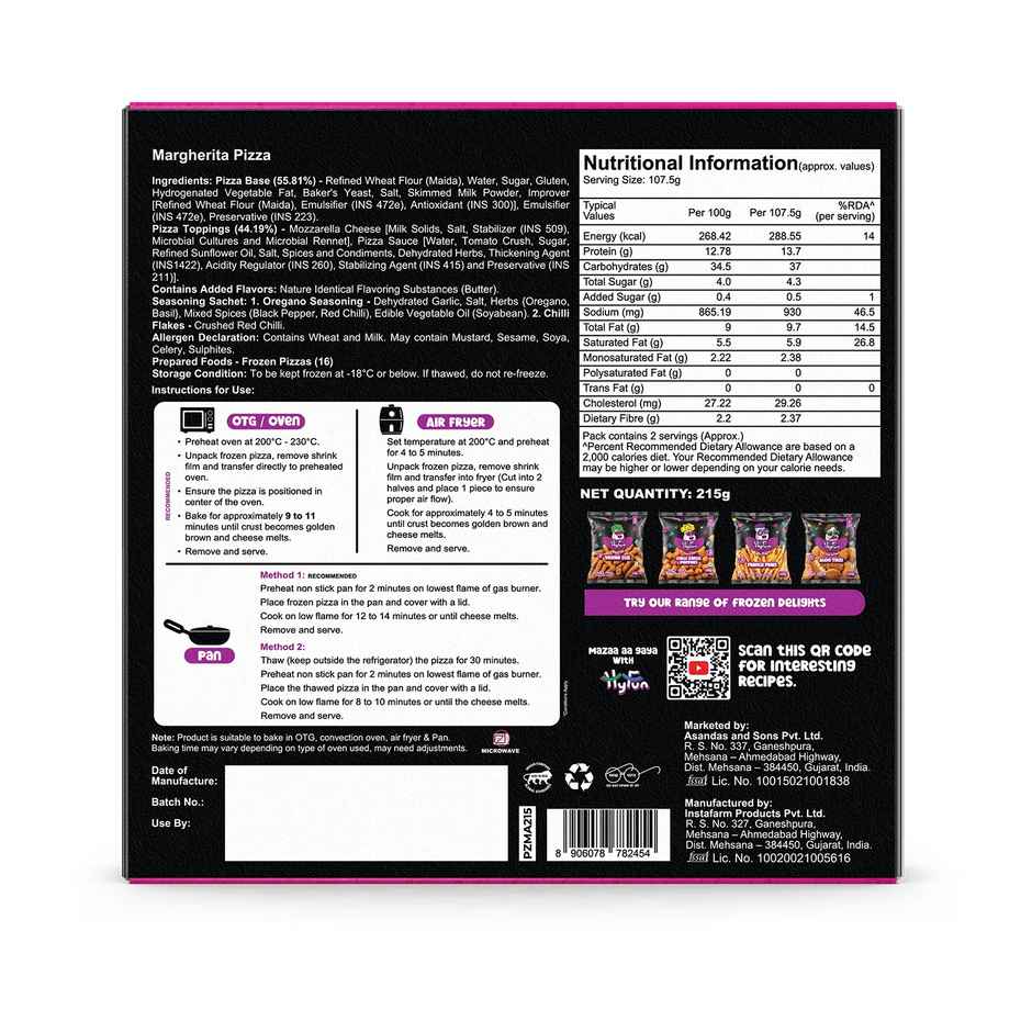 HyFun Margherita Pizza, Cheesy Snack | Frozen