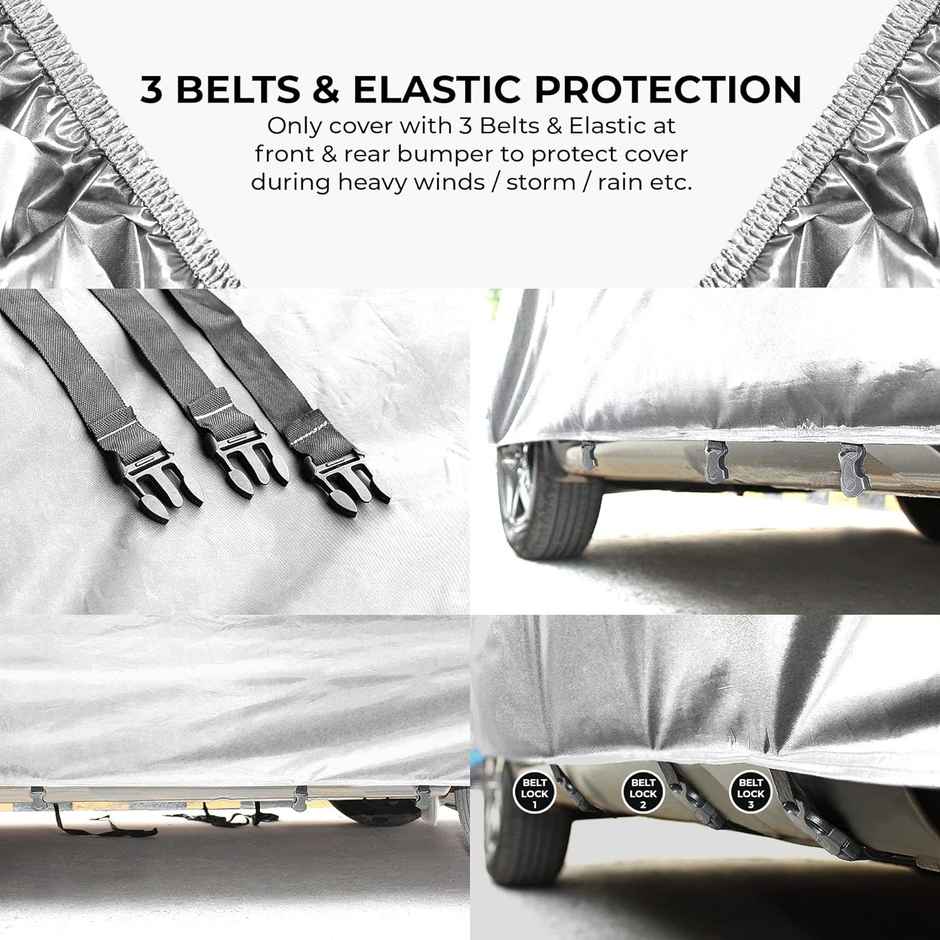 Autofy Silvertech Car Cover For Maruti Suzuki Swift Dzire | Year 2017 Onwards - Flock Layer Inside