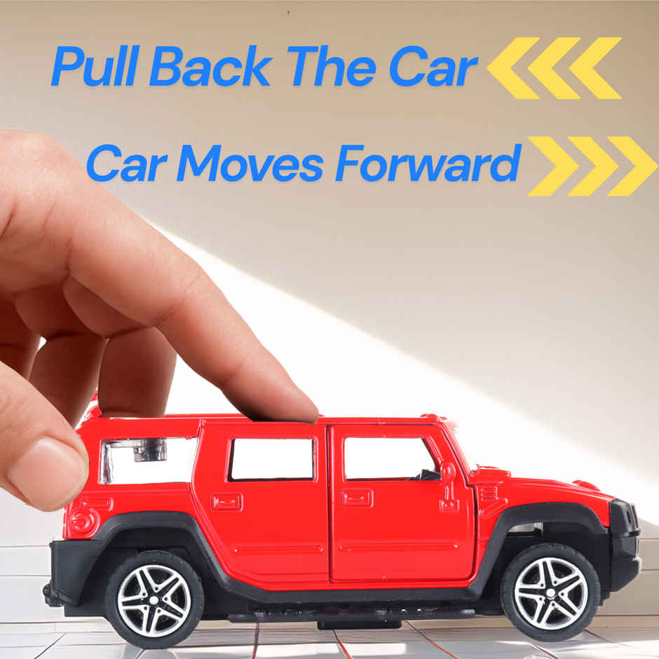 Frendo Premium Die-Cast Car | 3-Way Opening | Pull-Back Action | Humm Red