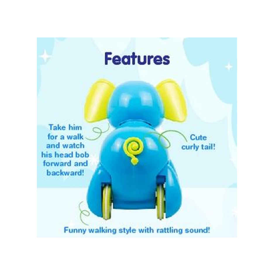 Giggles Funskool Alphy The Elephant Pull Along Toy | Multicolor | 12 Months +