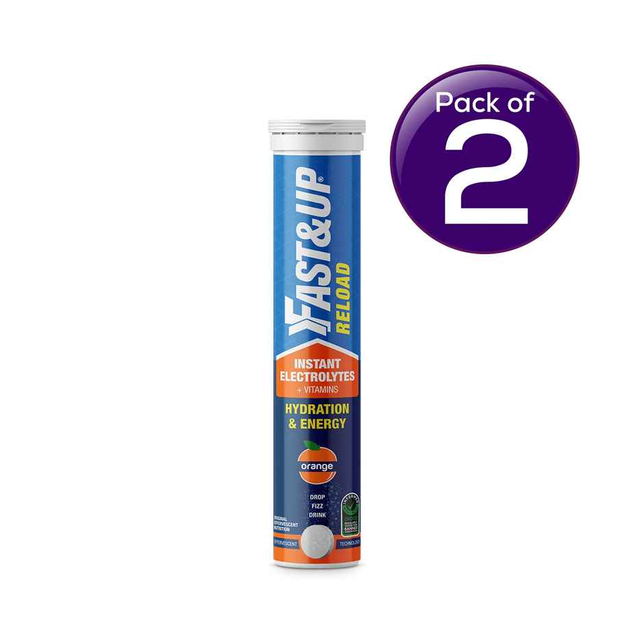 Fast&Up Reload Energy Drink Low Sugar Electrolyte - Orange Flavour Combo