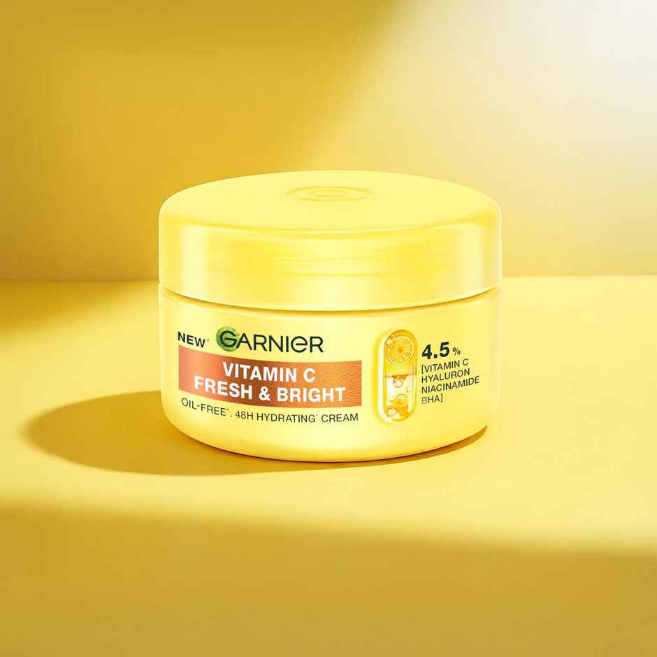 Garnier Fresh & Bright Vitamin C Sorbet Moisturizer, 4.5% Vit C + Hyaluronic Acid + Niacinamide