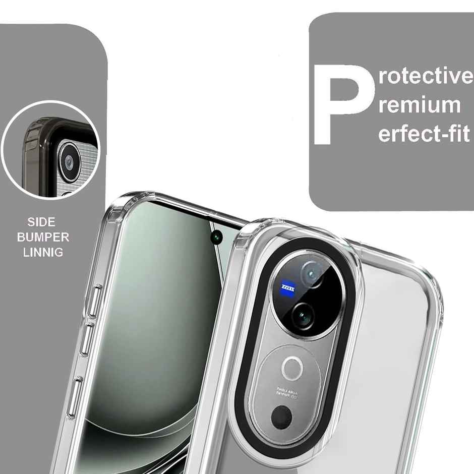 Artistque Case for Vivo V40e 5g / Iqoo Z9s 5g Back Cover - ultra Stylish Transparent Tpu Cover