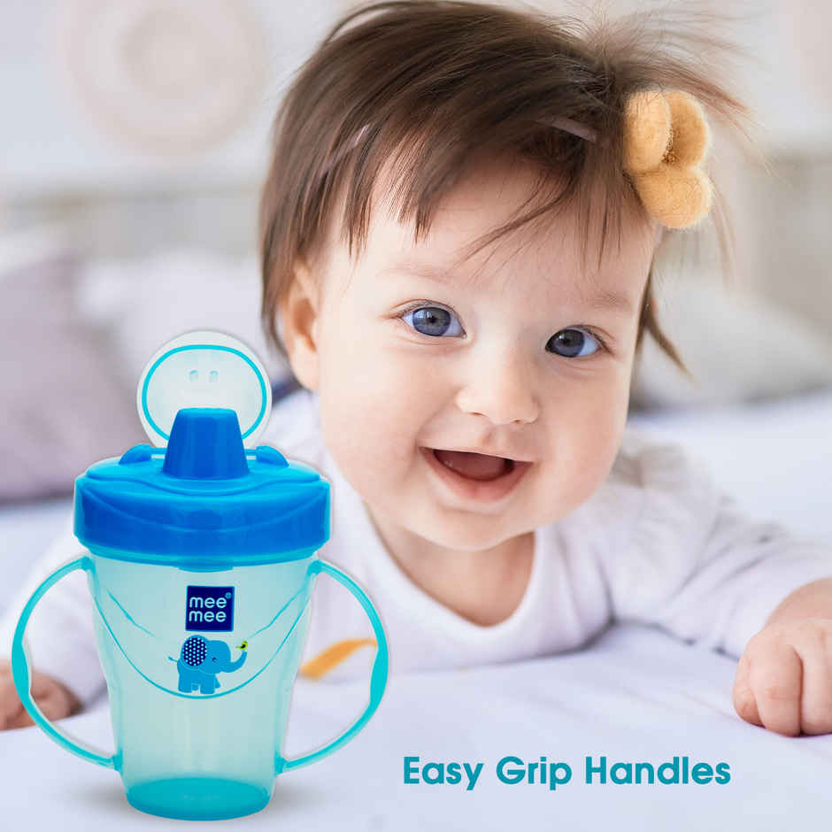 Mee Mee Baby Sipper Cup |Anti-Spill Feeding Bottle | Lightweight & BPA Free, Blue