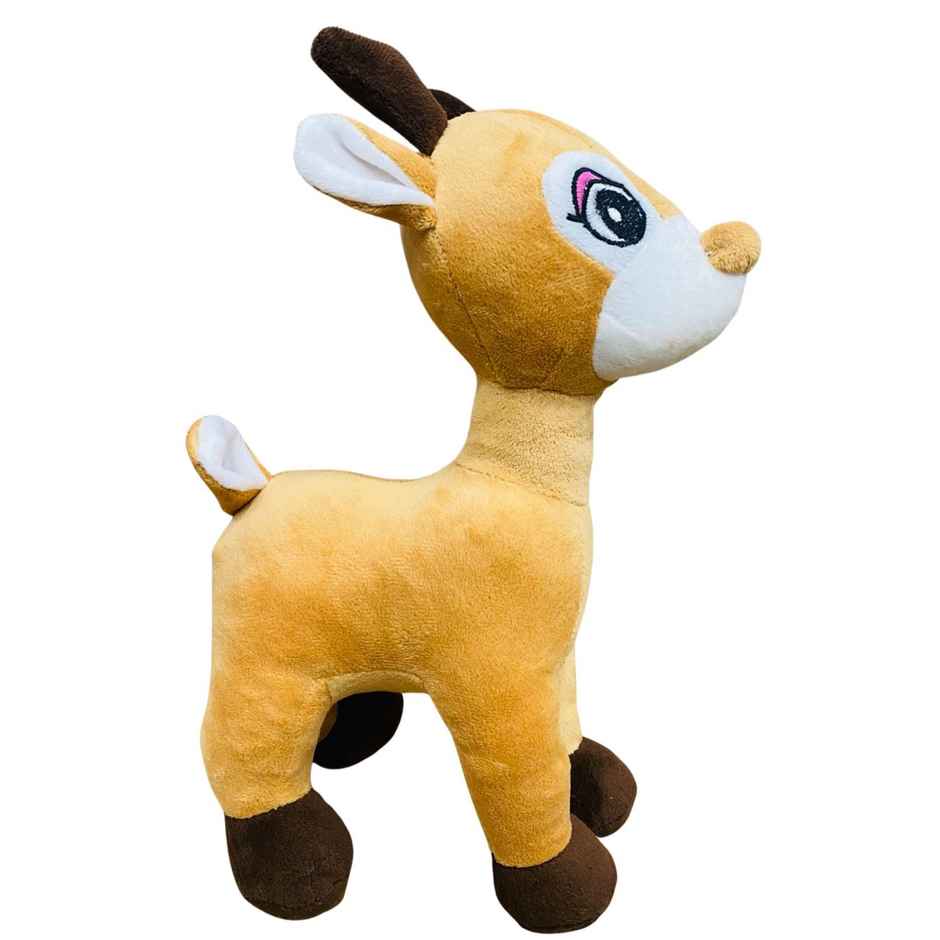 Dearjoy Baby Deer Shaped Soft Toy Mustard - 32Cm