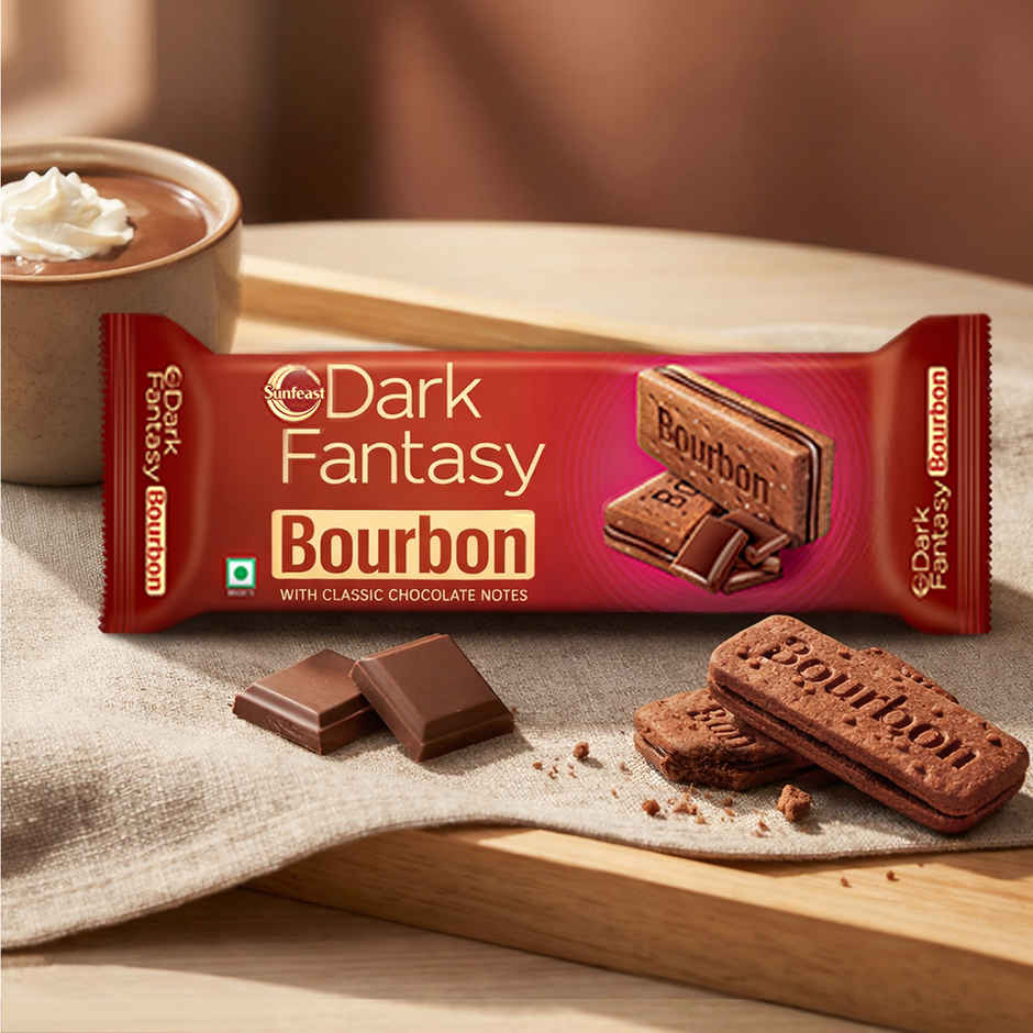 Bingo! Chilli Sprinkled Potato Chips(45gms) & Sunfeast Dark Fantasy Bourbon, Classic Biscuit Made With Real Chocolate(120gms) Combo