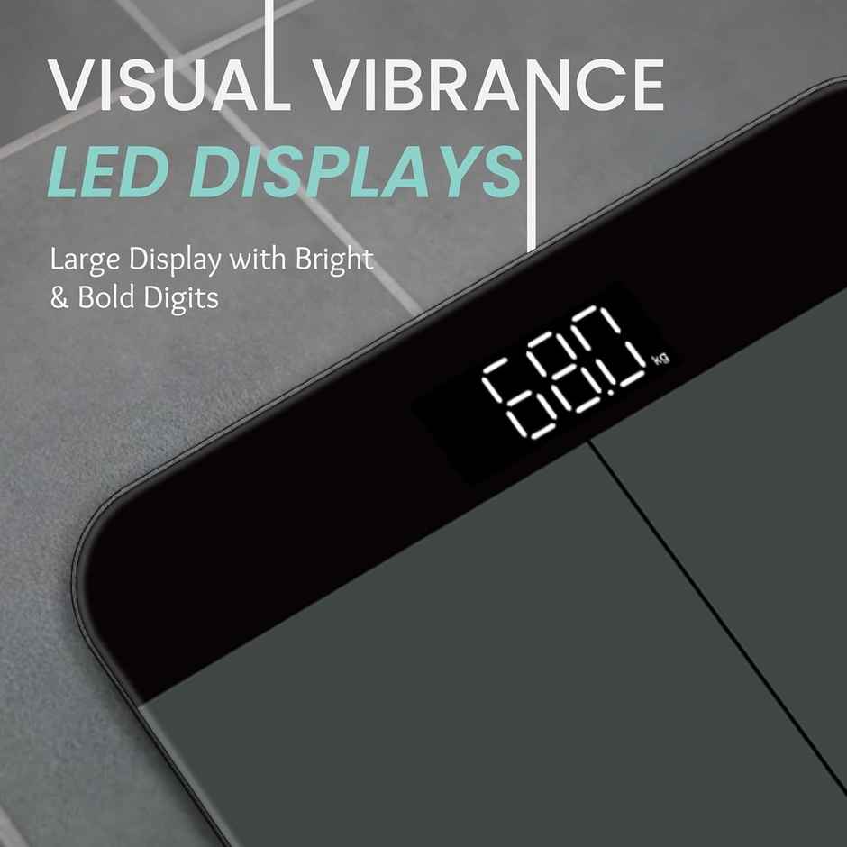 Healthsense Weight Machine For Body Weight, Error Indicator, 1 Year Warranty Dura-Glass Ps 120