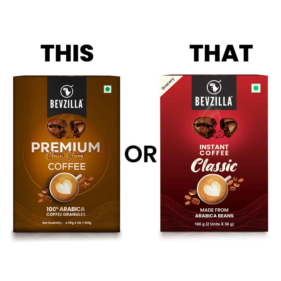 Bevzilla Premium Classic Strong Coffee powder Sachets