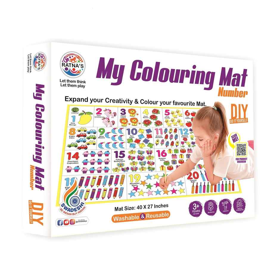 Ratna's My Colouring Mat Number