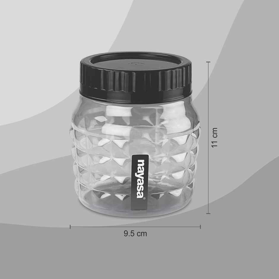 Nayasa Cushion BPA Free Food Grade Airtight Kitchen Stackable Container | Grey - 600 ml