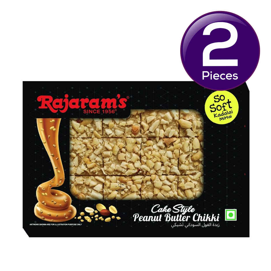 Rajaram's Cake Style Peanut Butter Chikki Combo
