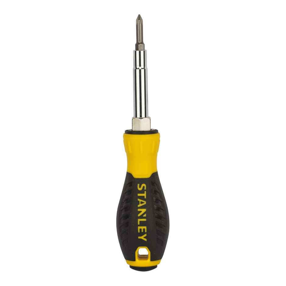 STANLEY STHT68012-8 6-Way Quick Change Screwdriver, Ideal For Fastening Screws and Nuts