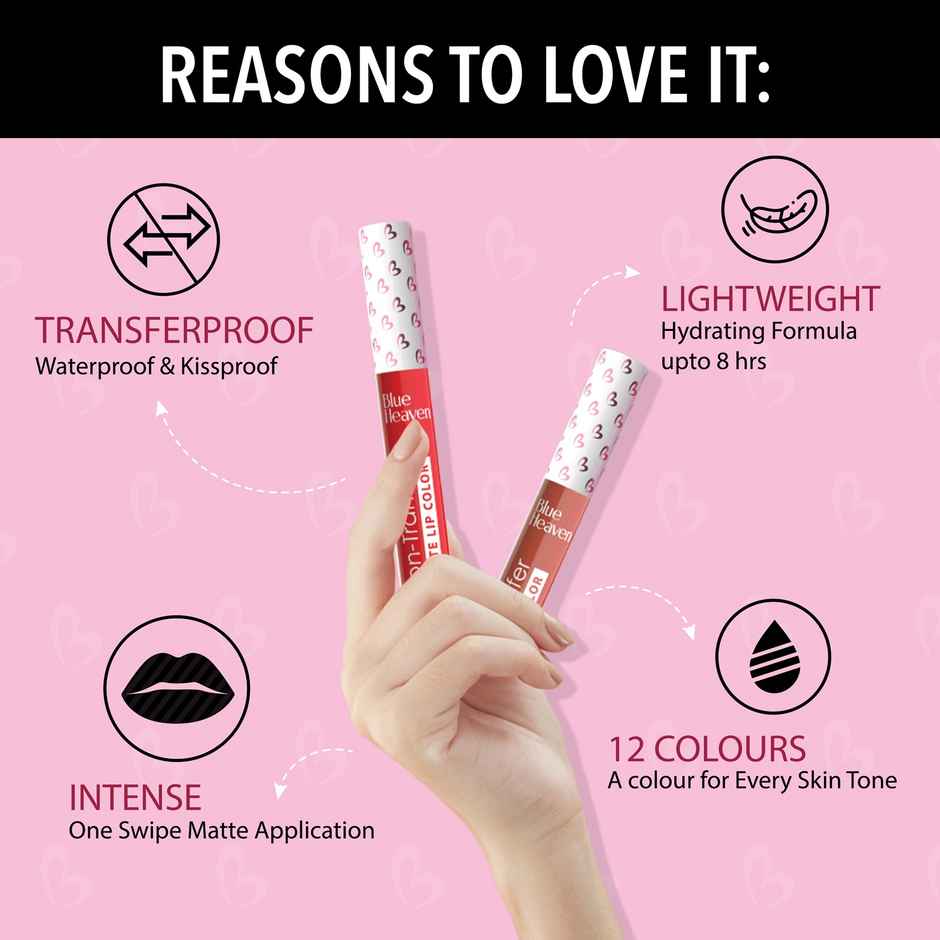 Blue Heaven Non Transfer Lip Color | Red 103