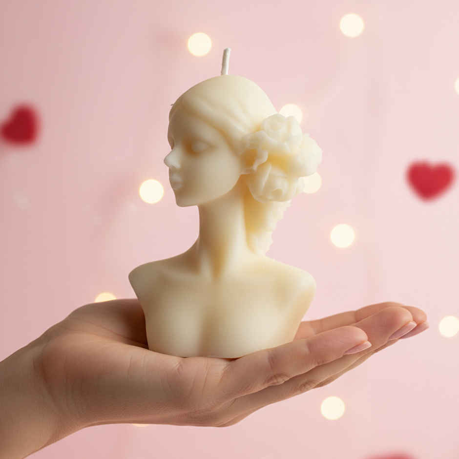 Girl Candle for Valentine's Day | Prosperro Lumo