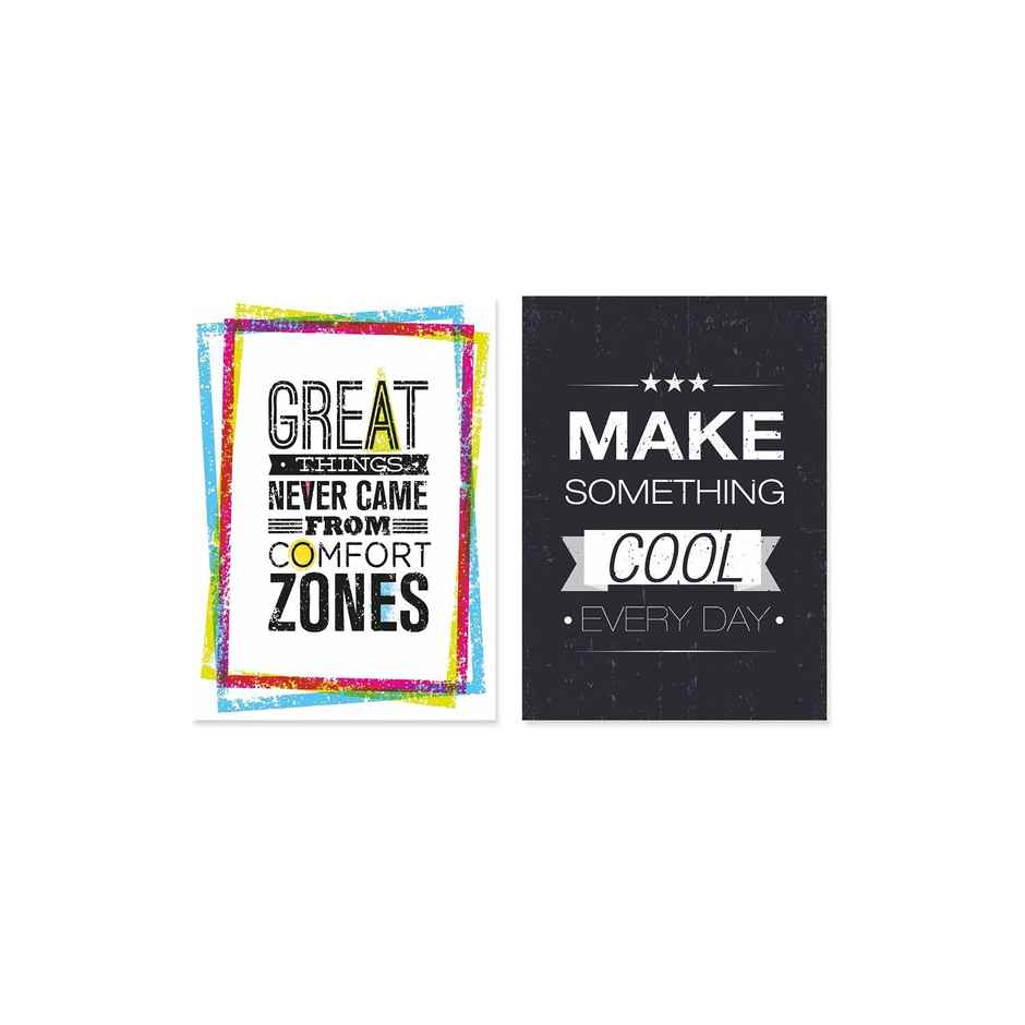 Paper Plane Design Wall Posters For Office Decor | Set of 10 | Size | 12 Inch x 18 Inch | D49