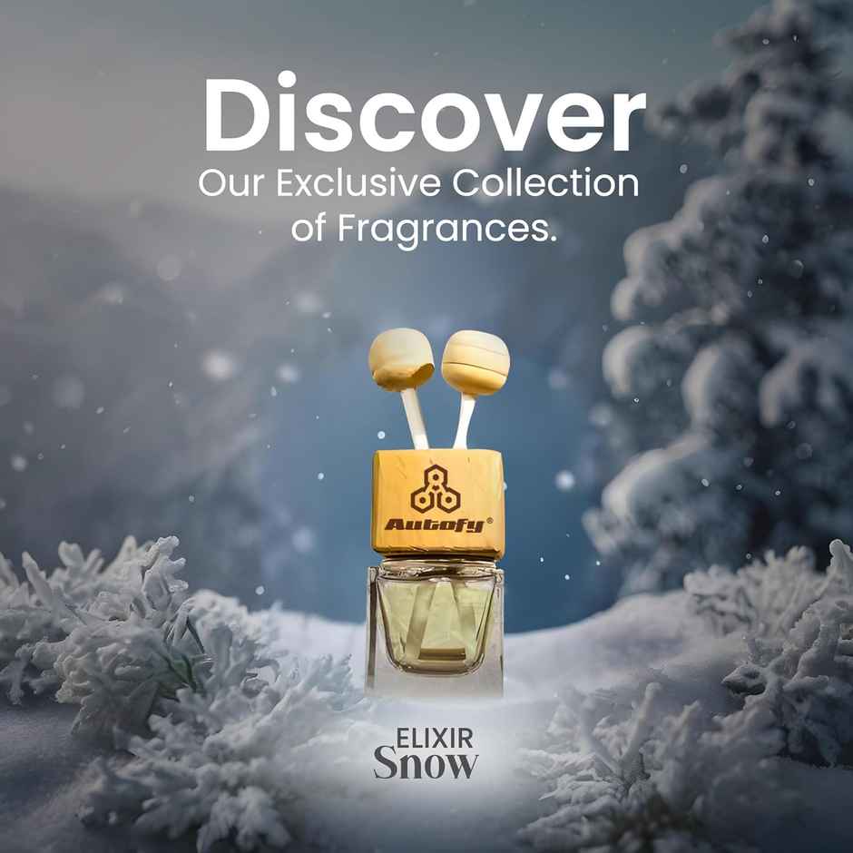 Autofy ELIXIR Car Perfume AC Vent Car Fragrance Car Air Freshener Long Lasting | Snow