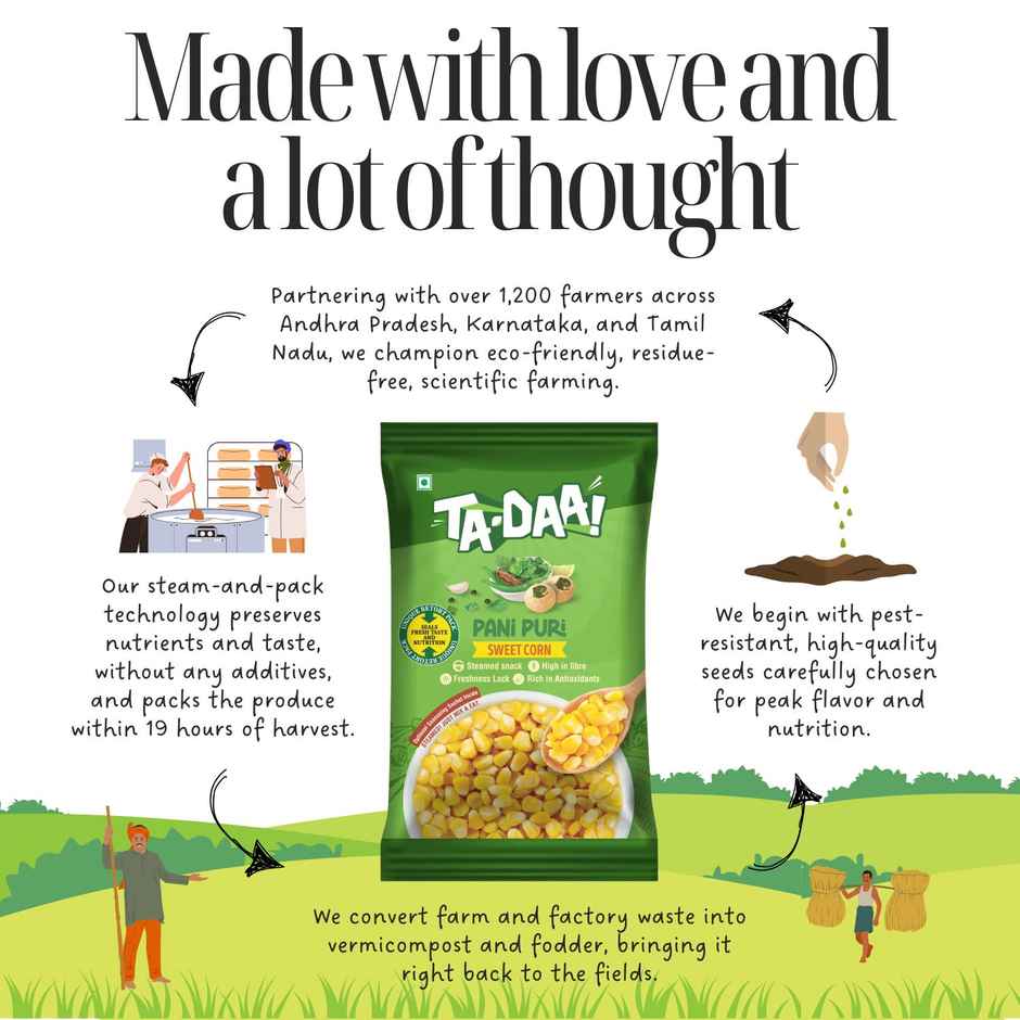 Tadaa Sweet Corn Kernels Pani Puri