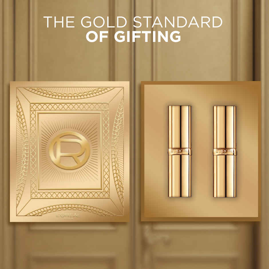 L'Oreal Paris Golden Glam Lip Kit, Color Riche Satin