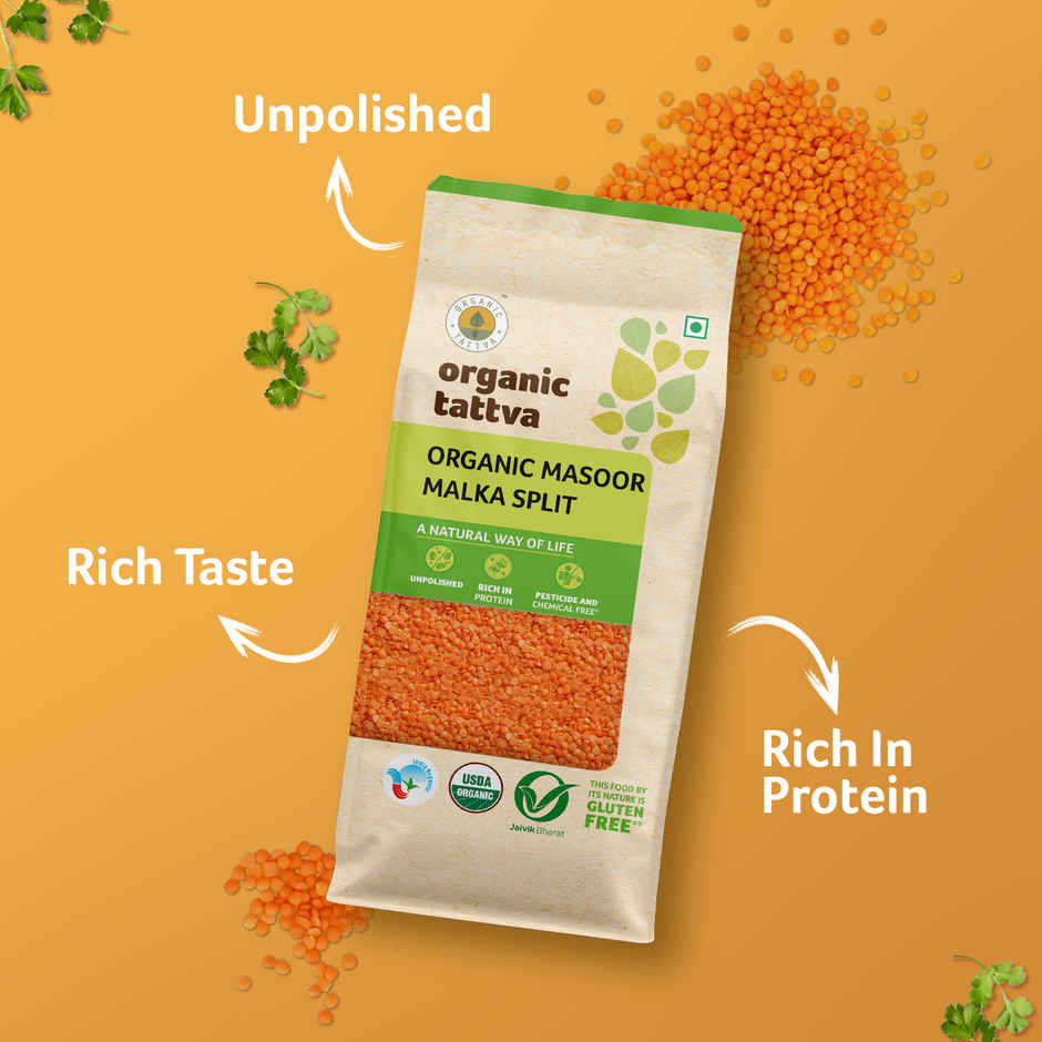 Organic Tattva Masoor Malka Split