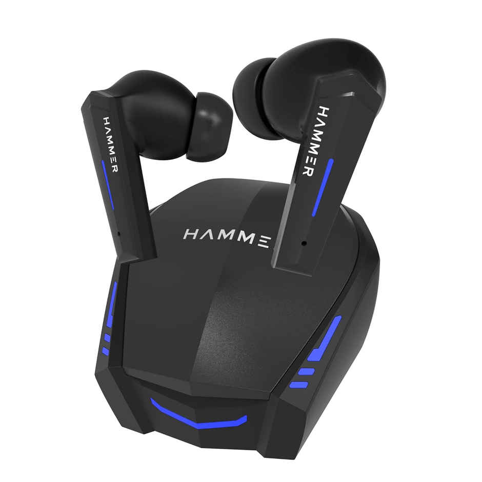 Hammer G-Shots Truly Wireless Gaming Earbuds, 50 ms Gaming Low Latency TWS, Bluetooth V5.3 - Black