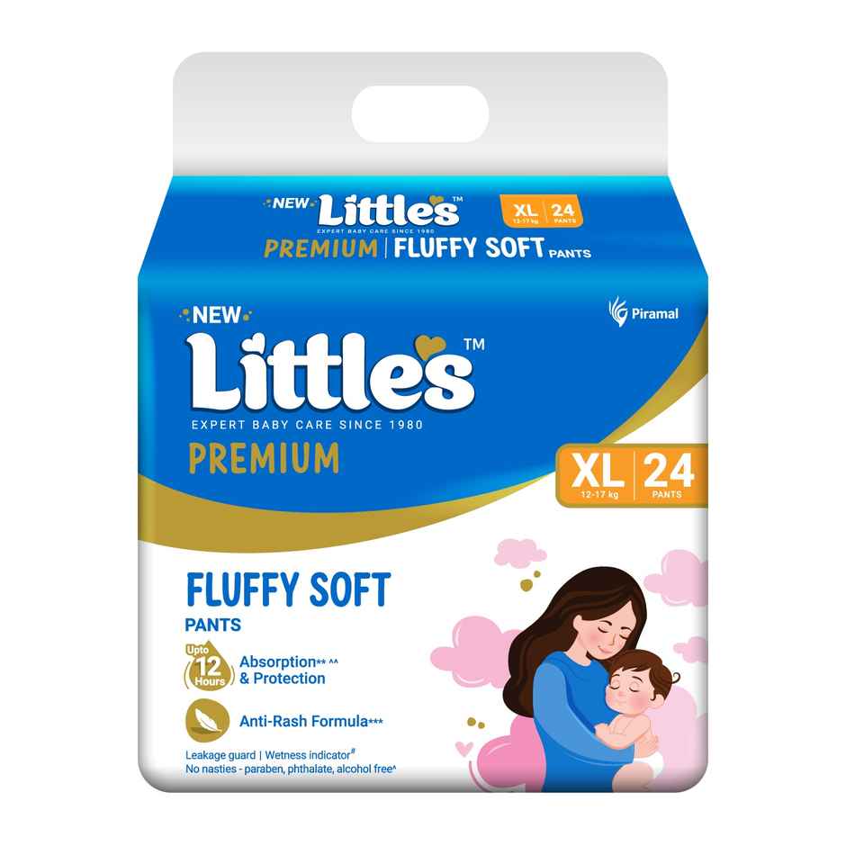 Littles Expert Baby Care Comfy Baby Diapers | Pant Style | XL | 24 pcs