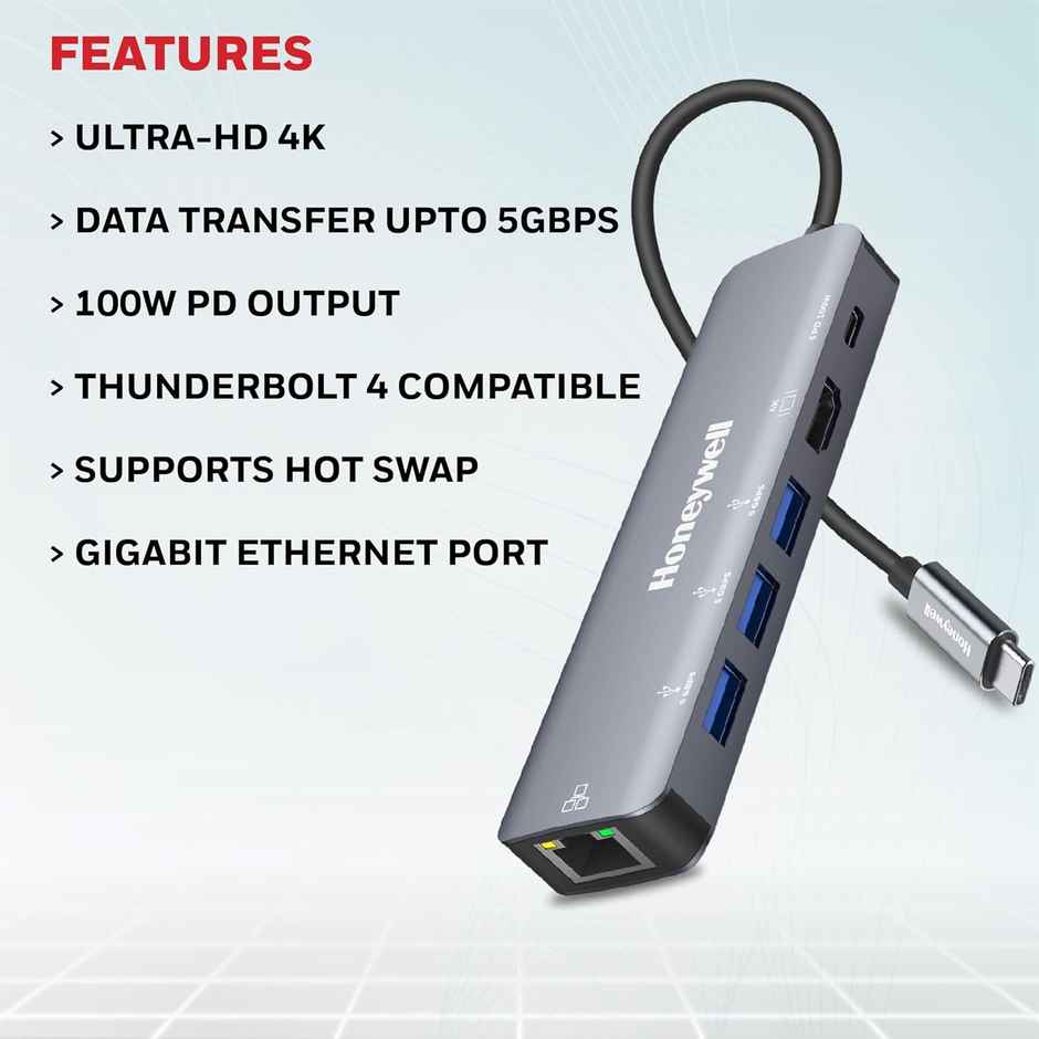 Honeywell Type C Docking Station - 6 In 1
