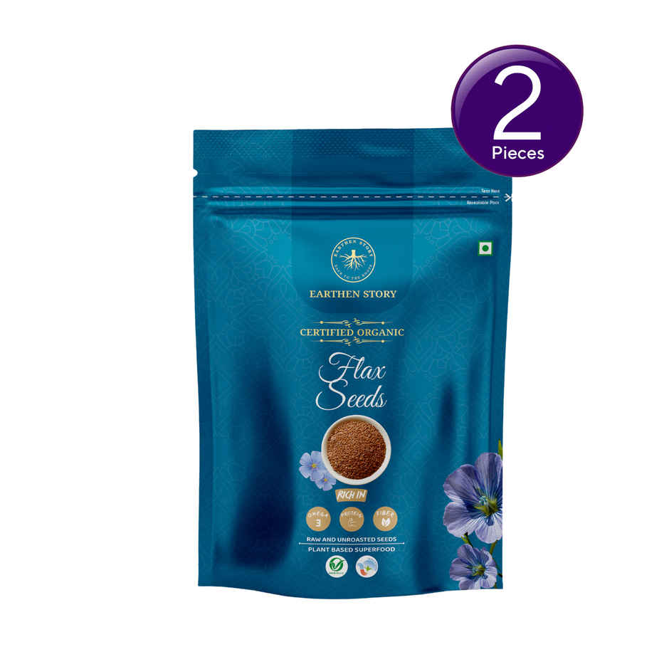 Earthen Story Organic Raw Flax Seeds Combo