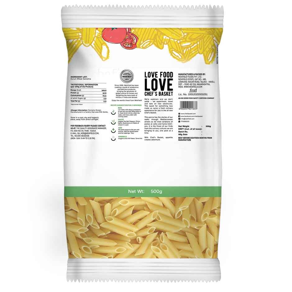 Chef's Basket - Durum Wheat Penne Pasta Pouch