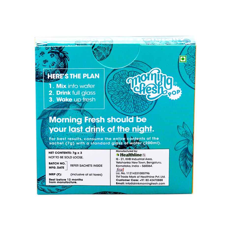 Morning Fresh Assorted Flavoured Anti Hangover Instant Drink Mix