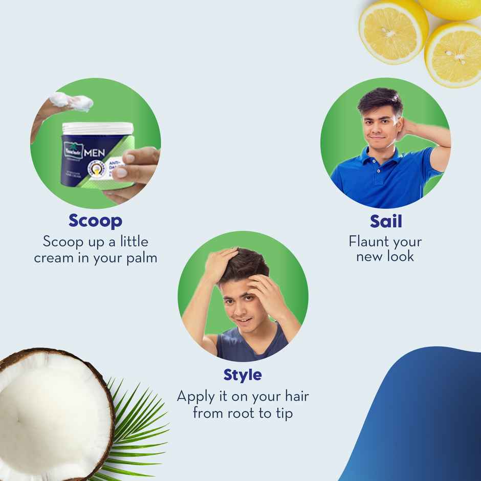 Parachute Advansed Men Hair Cream, Anti-Dandruff