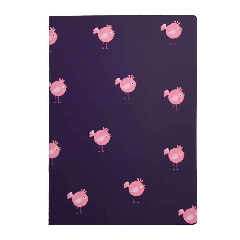 Papboo A5 Unruled Set Of 4 Notebooks,80 Gsm Paper 60*4=240 Pages - Animal