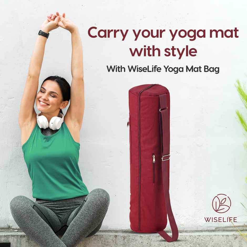 Wiselife Yoga Mat Bag - Wine
