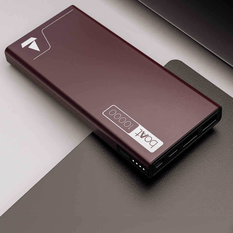 boAt 10000 mAh Power Bank w/ 22.5W Fast Charging & Smart IC Protection - PB300 (Burgundy)