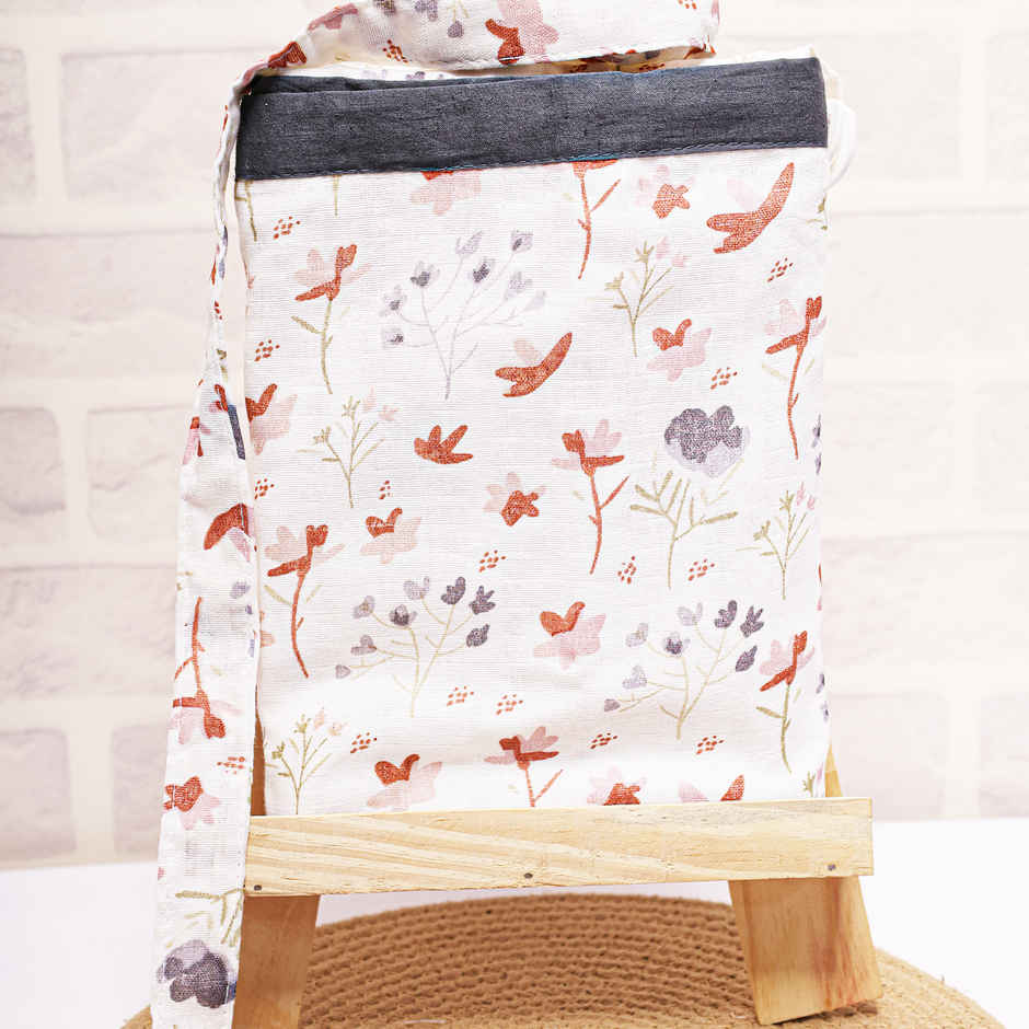 Moms Home Organic Cotton Muslin Nursing Cover For Breastfeeding Feeding Apron | Blossom