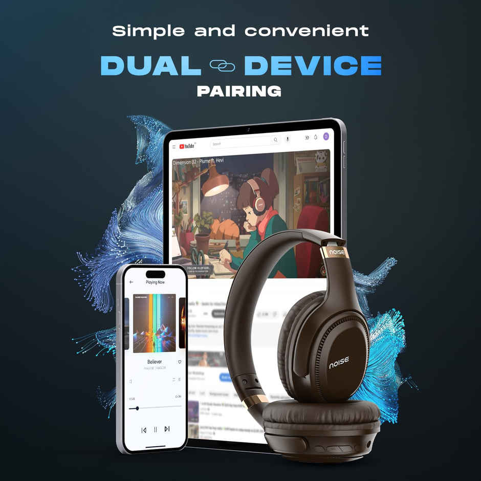 Noise 3 Overhead Wireless Headphone - Dark Brown