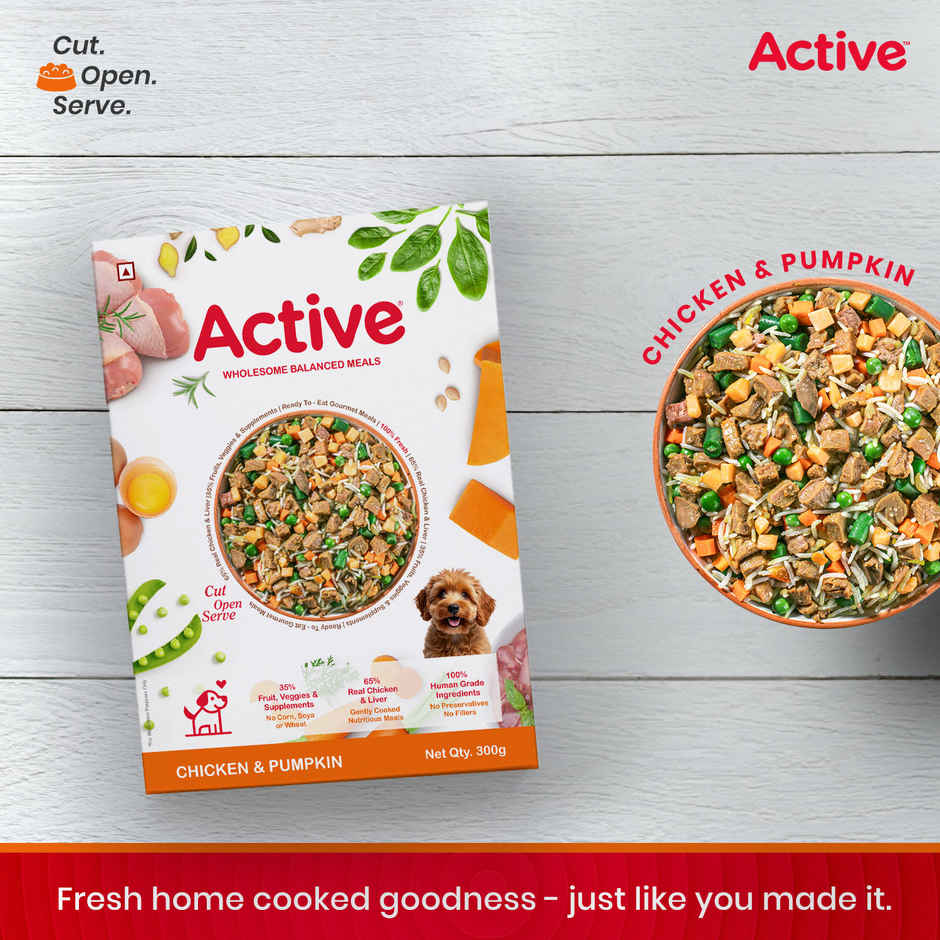 Active Chicken & Pumpkin Dog Fresh Food (Adults & Puppies)