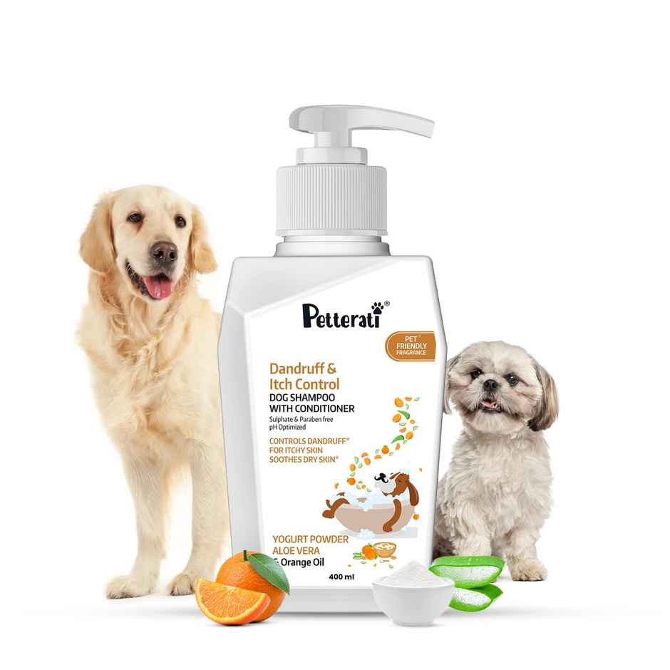 Petterati Dandruff & Itch Control Dog Shampoo Relieves Itching & Soothes