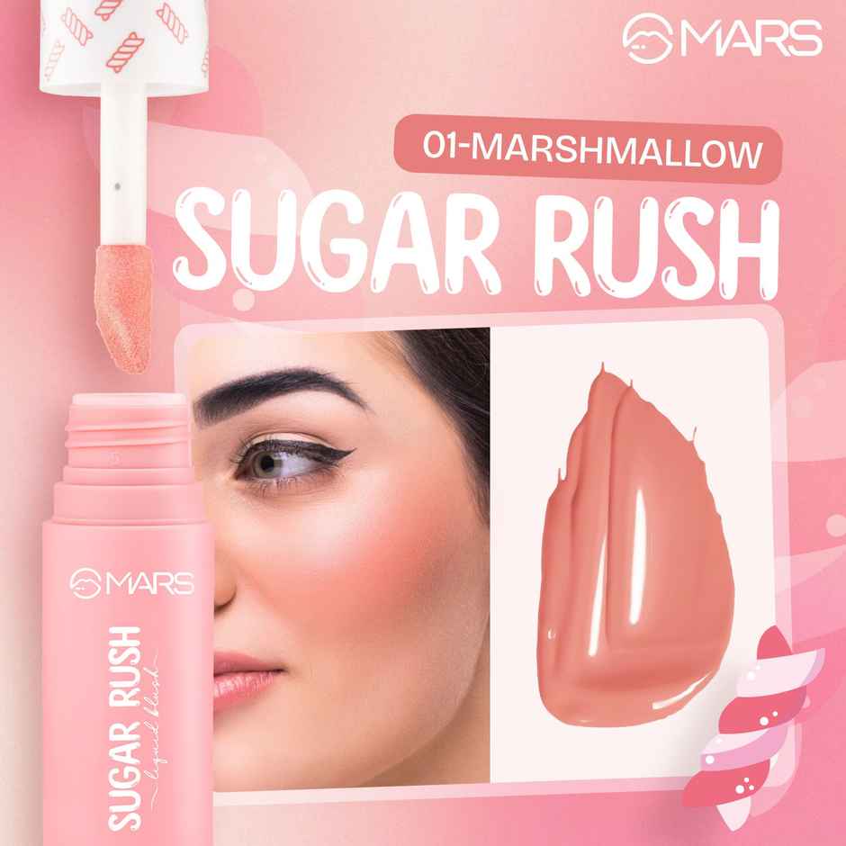 MARS Cosmetics Sugar Rush Liquid Blush (4.5ml) (01-MARS CosmeticsH MALLOW)