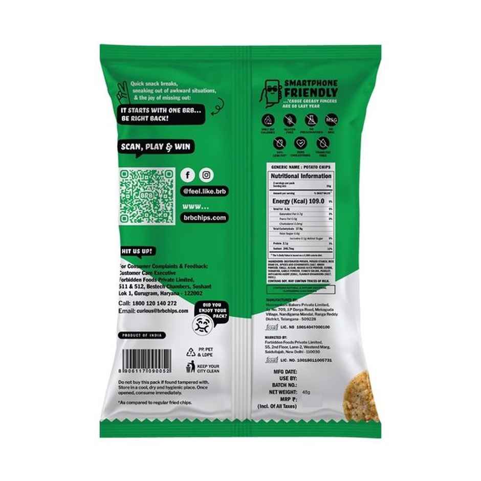 BRB Potato Popped Chips | Bhel Flavour | Light & Crispy
