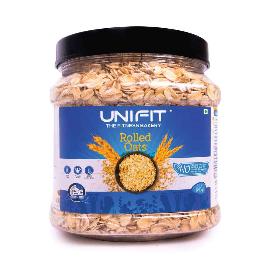 Unifit Rolled Oats | Pure Wholegrain | High Fiber and Protein | Healthy Breakfast Cereal