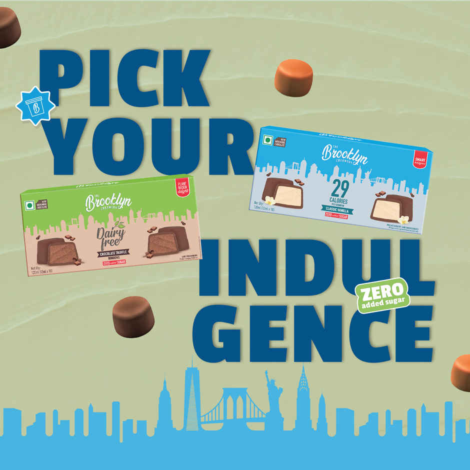 The Brooklyn Creamery Chocoholic Bon Bon |Low Calorie Zero Added Sugar