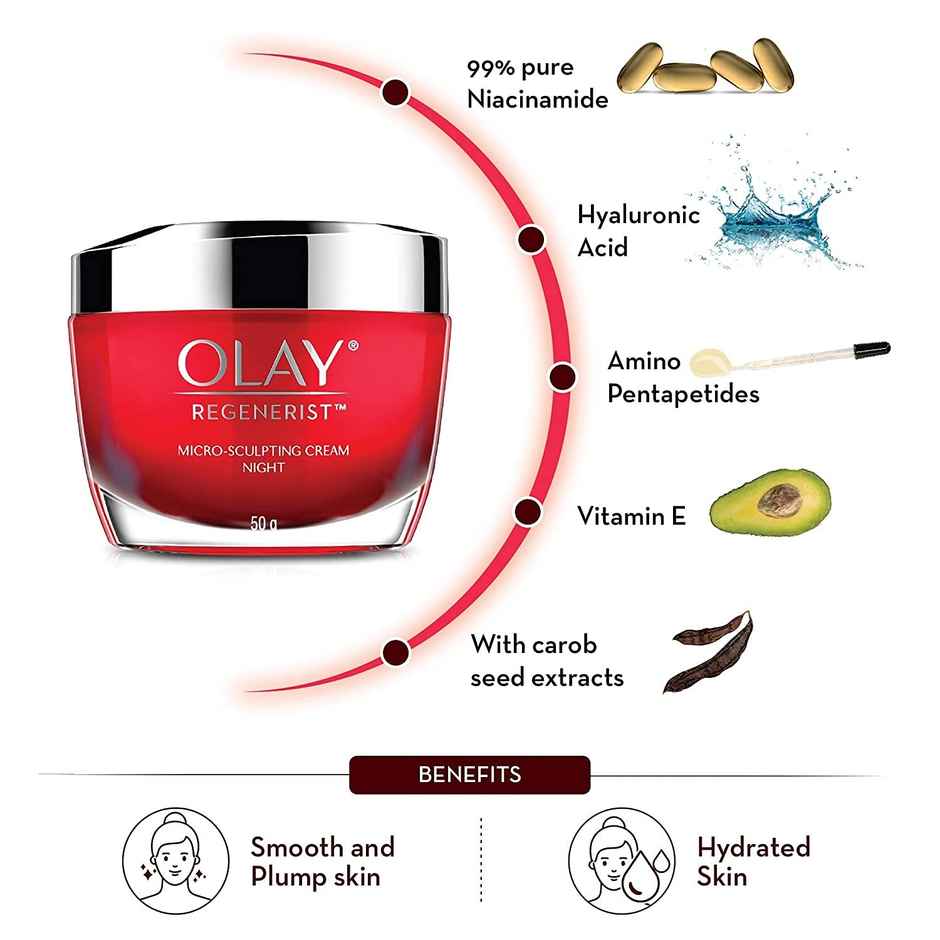Olay Night Cream: Regenerist Microsculpting Moisturiser