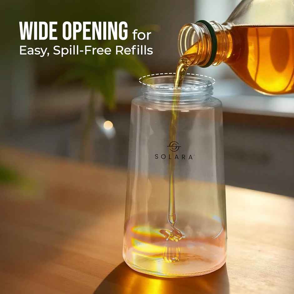 SOLARA 2-in-1 Glass Oil Dispenser & Sprayer - 500 ml