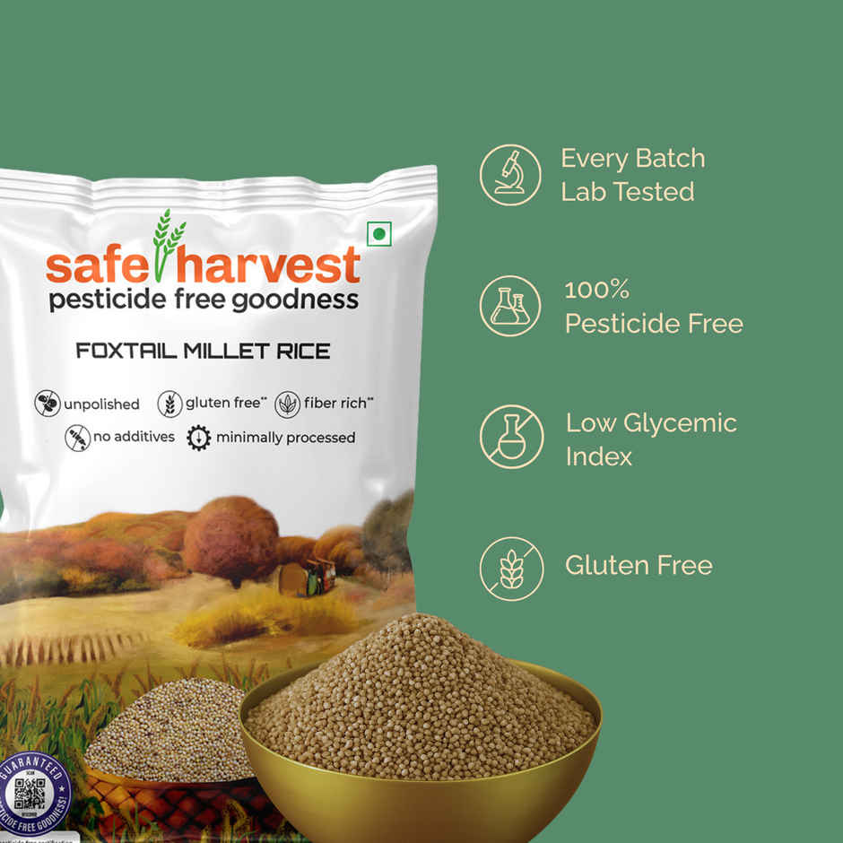 Safe Harvest Pesticide-Free Foxtail Millet Rice