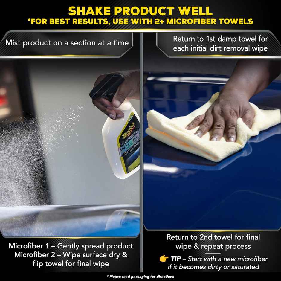 Meguiar's Ultimate Waterless Wash & Wax For Cars